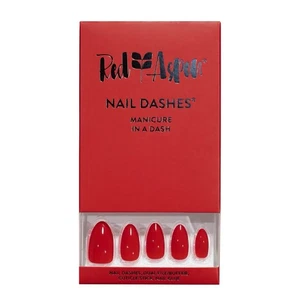 Red Aspen Press On Nails, Medium Almond, Tulips for Tamika - Picture 1 of 4