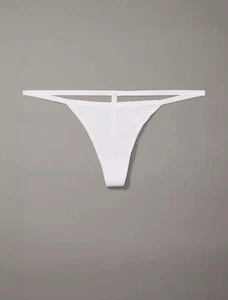 Nuevo con etiquetas Tanga de cuerda de algodón ideal para mujer Calvin Klein (X-LARGE) QD5122-110 - Imagen 1 de 6