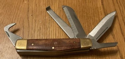 Usado en Excelente Condición Cashel 5-1 Cuchillo de Jinete Mango de Madera Casco de Caballo Pick Foto 1 de 4