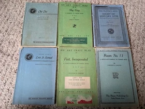 Lot of 6 Vintage Play Scripts; Room No 13, Shy Guy, Old Doe 1940s - Imagen 1 de 14