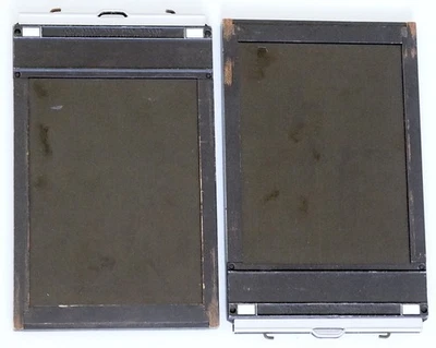 2 vintage Lisco 5x7 wooden cut sheet film holders w/ film | Kodak Portra - Image 1 of 4