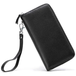 Womens Wallet RFID Blocking Genuine Leather Zip Around Wallet Clutch Wristlet... - Picture 1 of 7