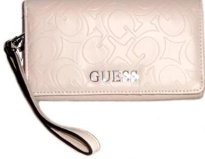 GUESS Abbas Blush Flap Bifold Wristlet Wallet NWT - Image 1 of 4