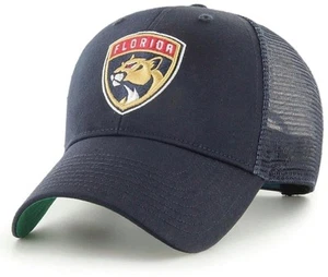 FLORIDA PANTHERS HAT MESH TRUCKER NAVY NHL HOCKEY TEAM LOGO NEW CAP - Picture 1 of 3