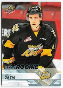 2018-19 Ridly Greig Upper Deck CHL Star Rookie SP - Brandon Wheat Kings - Imagen 1 de 2