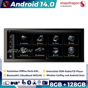 12.3" 128GB Android 14 Autoradio GPS DAB+CarPlay TPMS BT Für Audi A4 A5 B8 S4 S5 - Bild 1 von 21