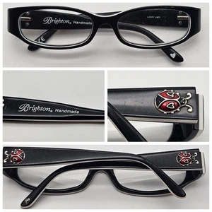 Brighton Reading Eyeglasses Frames Ladybug Luck Handmade +2.0 Full Rim 52-16 - Picture 1 of 15