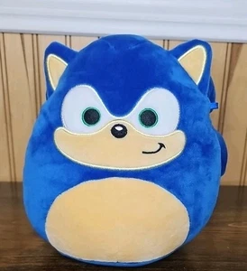 Original Squishmallows Sonic The Hedgehog 8 Zoll Plüschkissen Jazwares weich blau gebraucht, in einwandfreiem Zustand - Bild 1 von 8
