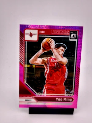 Yao Ming PINK HYPER PRIZM Legends 24-25 Panini Donruss Optic NBA Rockets  - Image 1 of 2