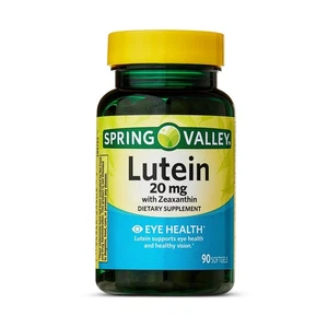 Spring Valley Lutein with Zeaxanthin Softgels, Eye Health, 20 mg, 90 Count - Picture 1 of 6