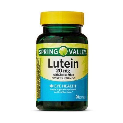 Spring Valley Lutein with Zeaxanthin Softgels, Eye Health, 20 mg, 90 Count - Image 1 of 4