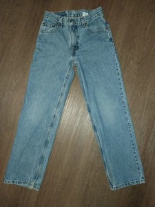 Vintage Levi's 550 Boys Relaxed Fit Regular Blue Denim Jeans Size 12 - Picture 1 of 9