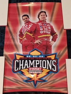 Póster de Juan Montoya y Jimmy Vasser - RARO 1996 Team Target - FIRMADO - Imagen 1 de 5