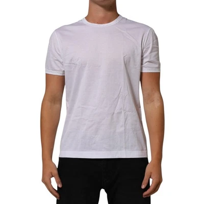 DOLCE & GABBANA T-shirt White Cotton Crew Neck Underwear Tee IT6 / US L 180usd - Image 1 of 4