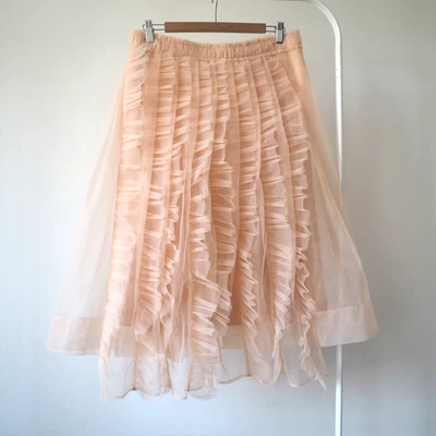 Simone Rocha H&M skirt ruffle frill tulle mesh asymmetric maximalism 42 XL - Image 1 of 4