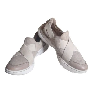 Clarks Collection Teagan Go Damen-Sneaker mit Stretchriemen, sandfarben, Größe 7,5 - Bild 1 von 13