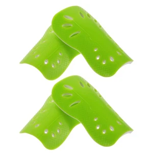  2 pares de espinilleras de fútbol para adultos jóvenes equipo de fútbol americano de protección con amortiguador - Imagen 1 de 20