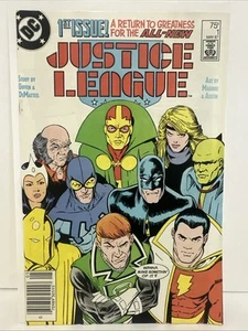 DC Justice League #1 (1987) Primera aparición de Maxwell Lord Superman Legacy en muy buen estado - Imagen 1 de 2