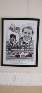 John Watson hand signed McLaren F1 limited edition print with COA Framed - Picture 1 of 6