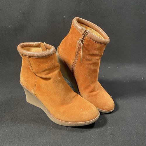 CONVERSE Stivali infradito donna numero 38 marroni scamosciati stivaletto tacco alto