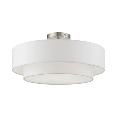 , 47154-91, Meridian, Semi-Flush, Níquel Escovado - Imagem 1 de 4