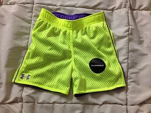 NWT Girls Under Armour Heat gear Reversible Mesh Shorts 4 - Picture 1 of 2