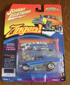 2022 JOHNNY LIGHTNING 1962 CHEVY IMPALA CUPÉ ZINGER Street Freaks versión B - Imagen 1 de 1