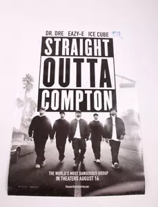 GFA Straight Outta Compton * ICE CUBE * signiertes Filmplakat AD1 COA - Bild 1 von 3