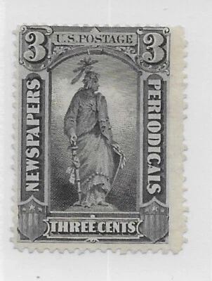 US Scott PR34, 1875 Newspaper, Mint, NG, H, F - Image 1 of 2