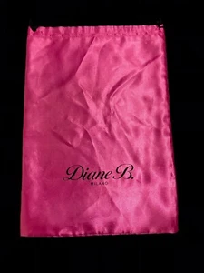 Diane B Dust Bag Storage Pouch Pink Silk 14.5" x 10" - Picture 1 of 9