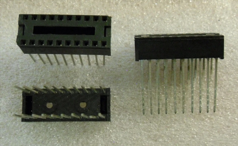 Enchufe DIP envolvente de alambre de 20 pines - Doble limpieza pasadores plateados - Texas Instruments Foto 1 de 1