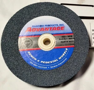 Grinding Wheel Bench & Pedestal Medium 60 Grit, 6" x 3/4" x 1" Advantage - Picture 1 of 6