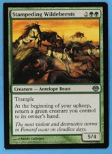 Stampeding Wildebeests Garruk vs. Liliana NM Misprint Miscut  (m16303) ABUGames