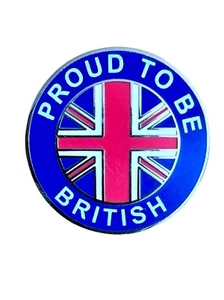 PROUD TO BE BRITISH Metall Emaille Pin Abzeichen GROSSBRITANNIEN T1243 UK - Bild 1 von 2