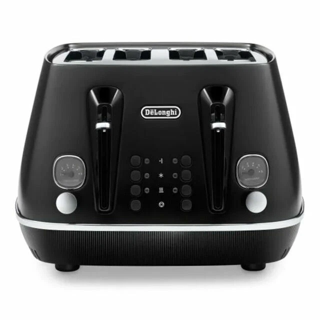 De'Longhi CTIN4003BK 4 Slice Standard Toaster - Sunset Black