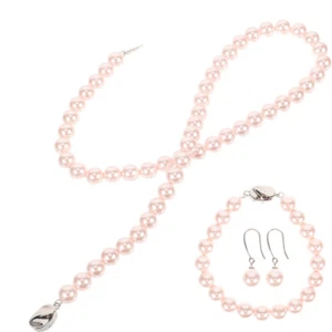  Muschel Perlen Schmuck Set Damen Fräulein Dekorativer Für Frauen - Bild 1 von 12