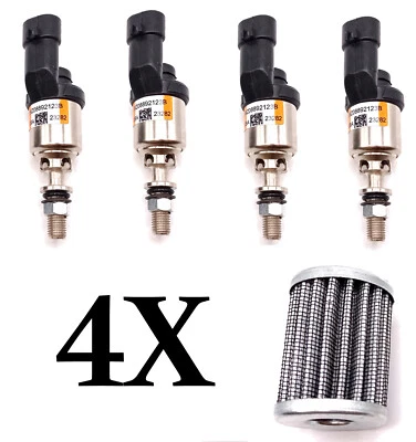 4X Brc MTM Tipo Naranja LPG Inyectores Old Tornillo Modelo + Vapor Filtro - Imagen 1 de 4