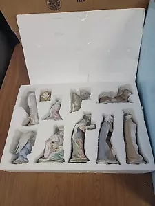 Vintage Roman Valencia Nativity Figures Set With Original Box 10 Pieces 42629 - Picture 1 of 14