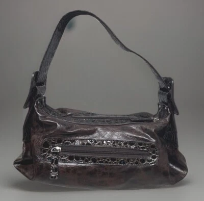 Bolso de hombro Aldo marrón imitación cuero cremallera lateral Foto 1 de 4