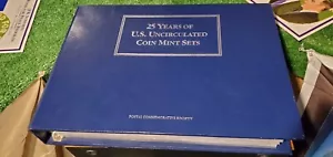 U.S Unc Coin Mint Sets Collection Postal Society W/ Stamps 1964-89!! 25 Panels! - Picture 1 of 19