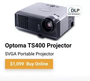 Optoma TS400 DLP Projector New, Open And Tested Perfect - Picture 1 of 2