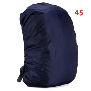 Rucksack Regenschutz 45l Regenhülle Abdeckung wasserdicht dunkelblau NEU - Picture 1 of 3
