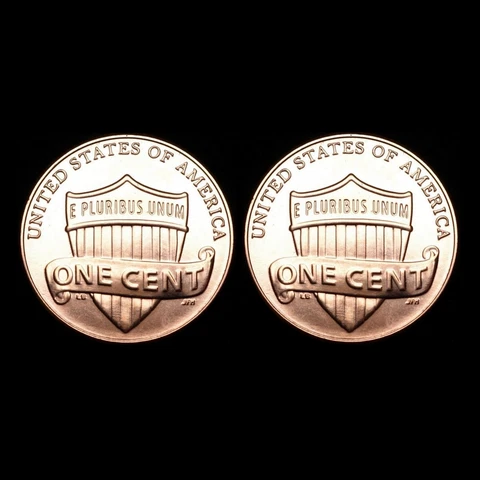 2012  P & D   Lincoln Shield Cents - BU (two coins) Cover
