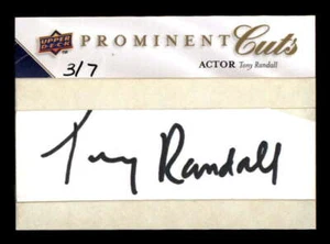 TONY RANDALL 2009 UD PROMINENT CUTS CUT AUTOGRAPH AUTO #3/7 BF6901 - Picture 1 of 1