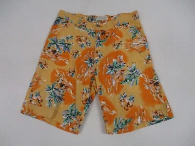 Pantalones Cortos Island Republic Para Hombre Talla 31 Naranja Chino Floral Informal Preppy Hawaiano Foto 1 de 4