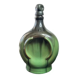 Antique Arts & Crafts Fulper Pottery Co. Green Decanter w/Cork Music Box 1910-20 - Picture 1 of 11