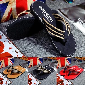 Men's Summer Flip Flops Leisure Sandals Lightweight Slipper Shoes Stylish Male - Picture 1 of 33