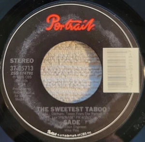 Sade "The Sweetest Taboo / You're Not The Man" VG+ - Picture 1 of 4