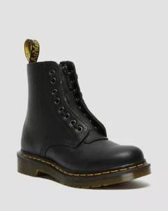 Dr. Martens 1460 Pascal Nappa Zipper Boots in Black - Womens 8 - Picture 1 of 12