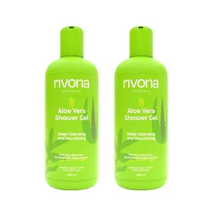 Rivona Naturals Aloe Vera Duschgel Für Haut und Haar 250ml Jedes Set Von 2 - Bild 1 von 8